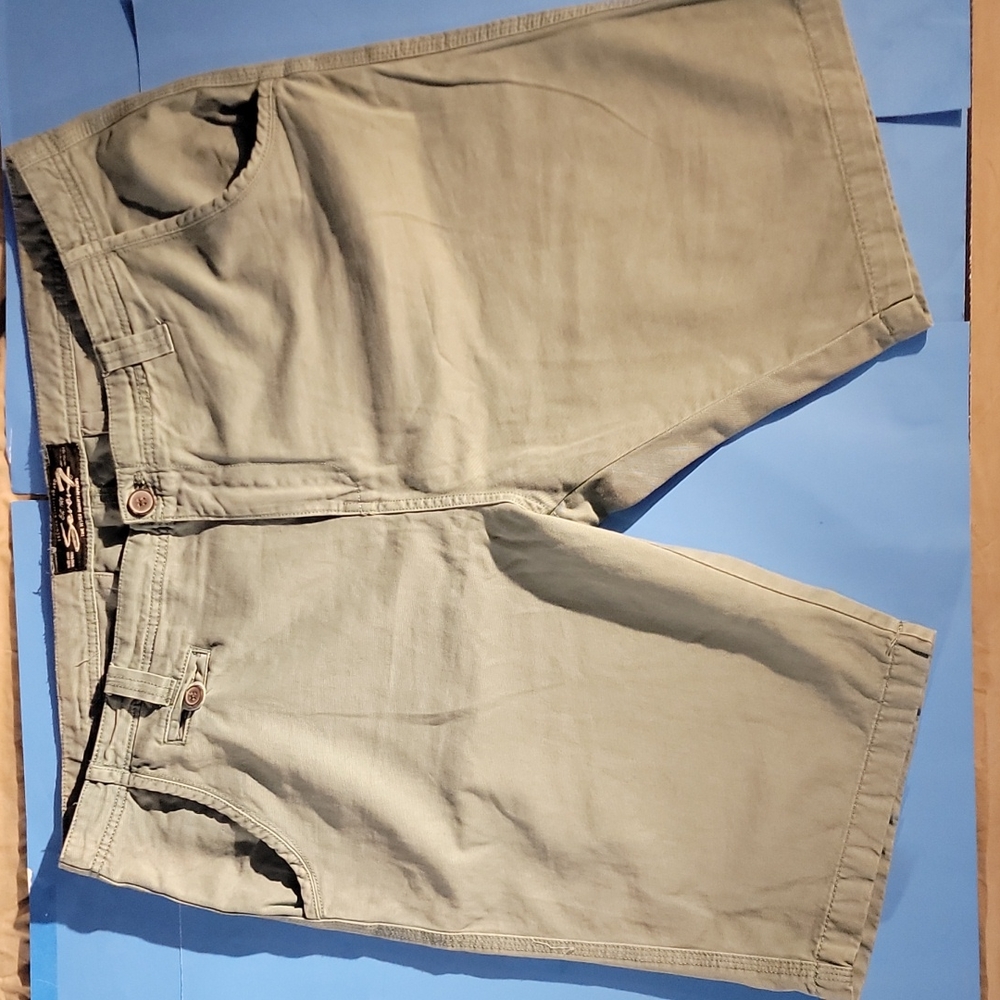 Sage green shorts